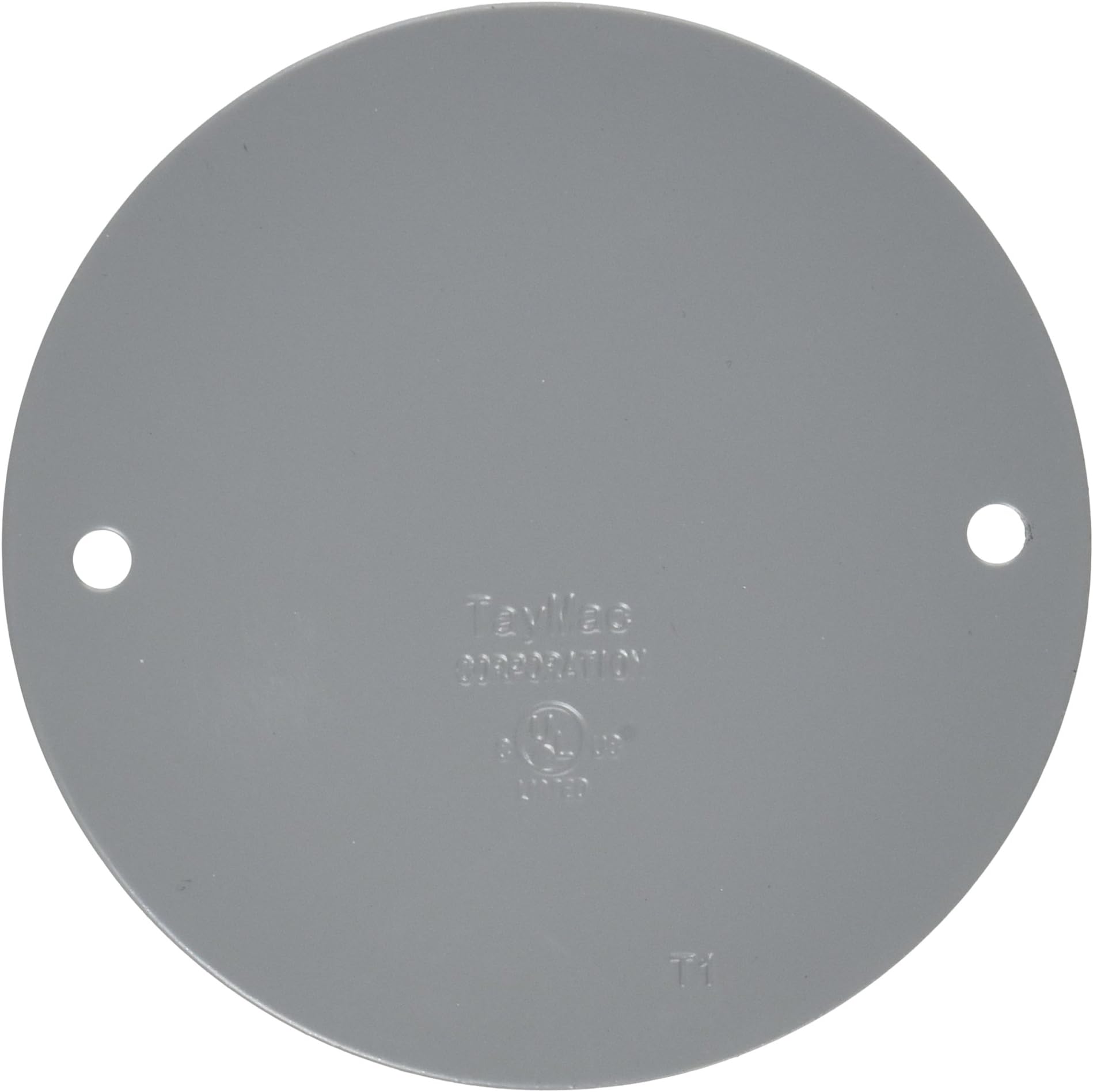 TayMac BC300S Weatherproof Metallic Device Cover, Blank, Round, Gray