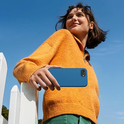 Miniatura 1549 de Miracase - Funda diseñada para iPhone 11 con protector de pantalla, funda de goma de silicona líquida, protección total contra caídas y a prueba