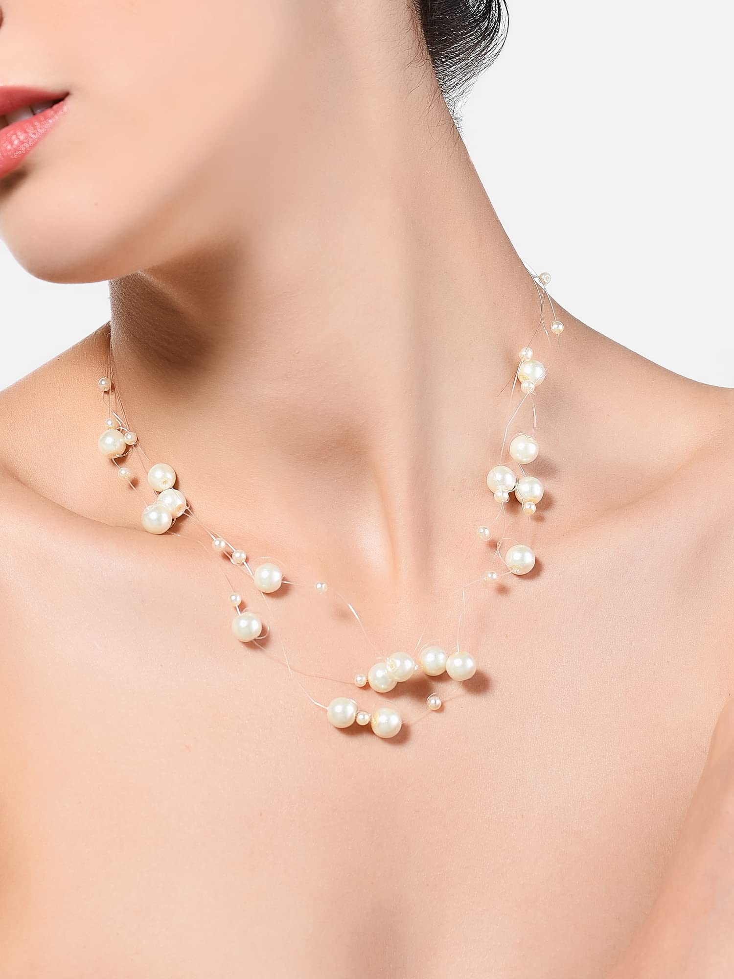 Modern Multistrand Pearl Necklace for Women