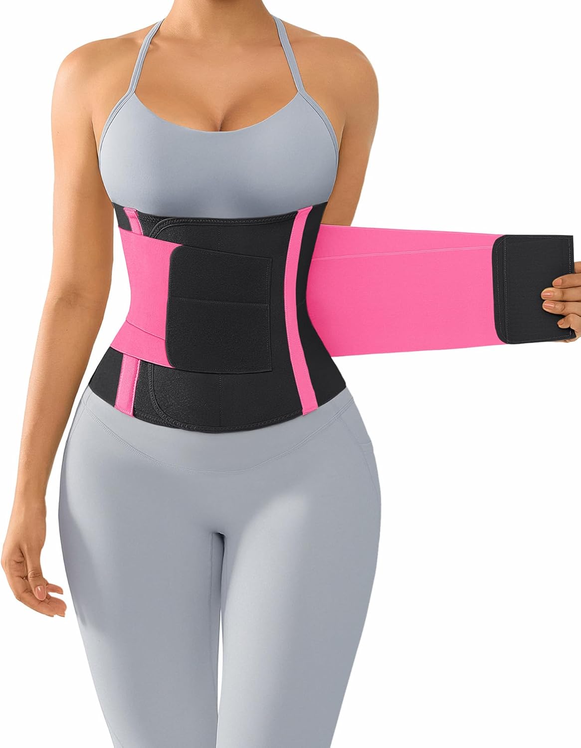 Lover-Beauty Waist Trainer for Women and Men Belly Fat Tummy Control Belt Long Torso Workout Waist Cincher Trimmer