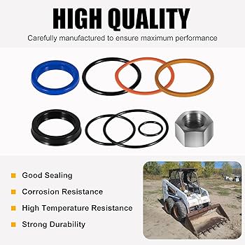 Replacement Skid Steer Lift Hydraulic Cylinder Seal Kit Fit