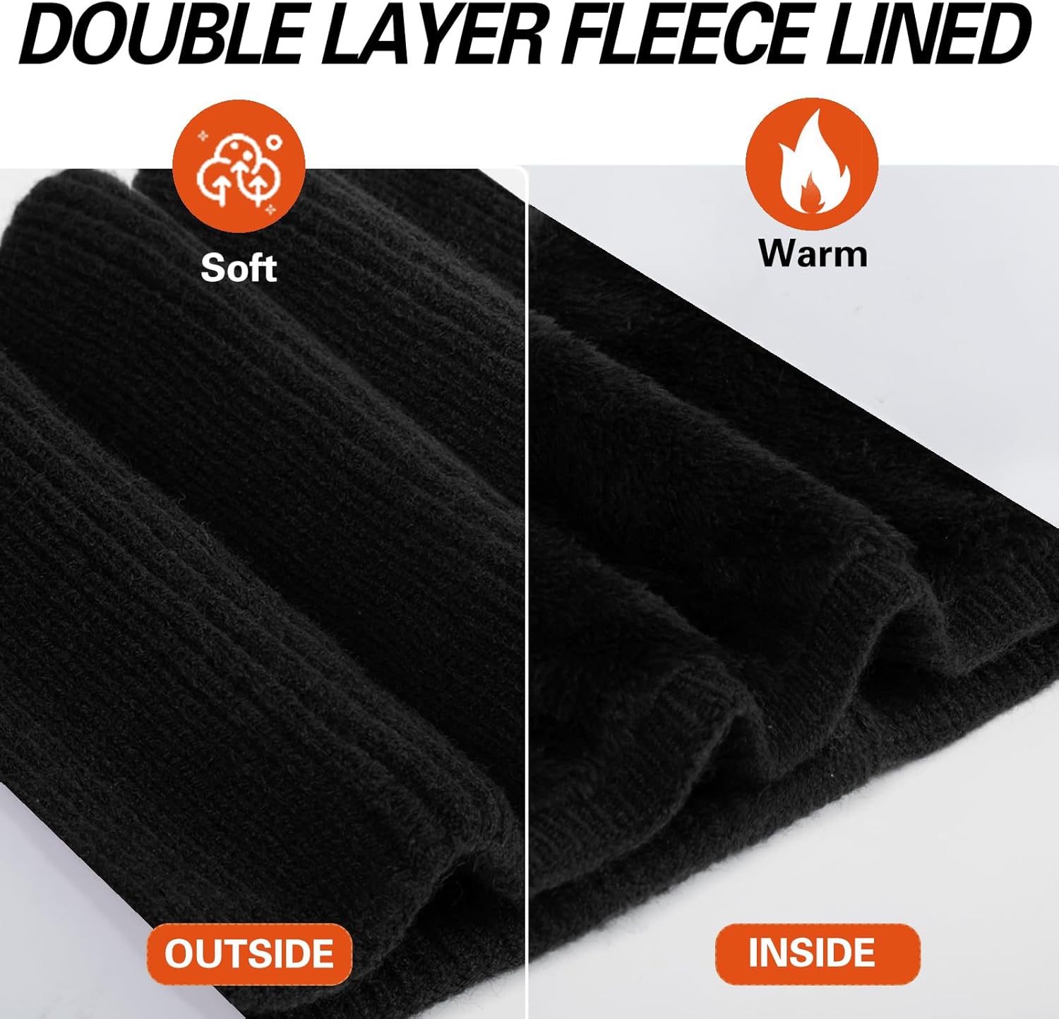 Neck Warmer for men,Winter Neck Gaiters Face Scarf Women Windproof Warm Fleece Scarves Gaiter for Cold Weather - Image 4