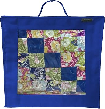 Yazzii Quilt Block Showcase Bag - Portable Storage Bag Organizer - Multipurpose Storage Organizer for Sewing Projects, Fabric Pieces, Quilt Blocks, More - Royal Blue
