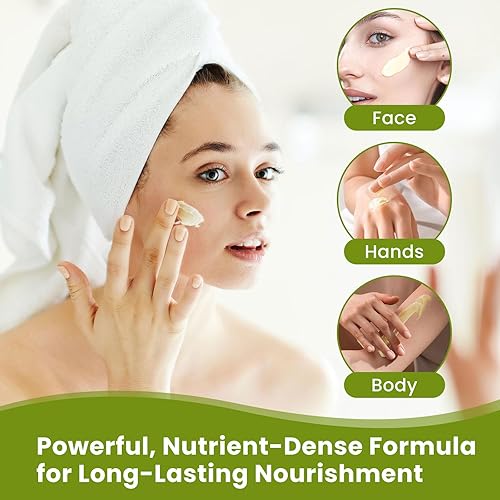 Miniatura 4 de Bálsamo de sarga de ternera batida para la piel  Hidratante orgánico alimentado con pasto y miel de manuka  Hidratante profundamente para cara,