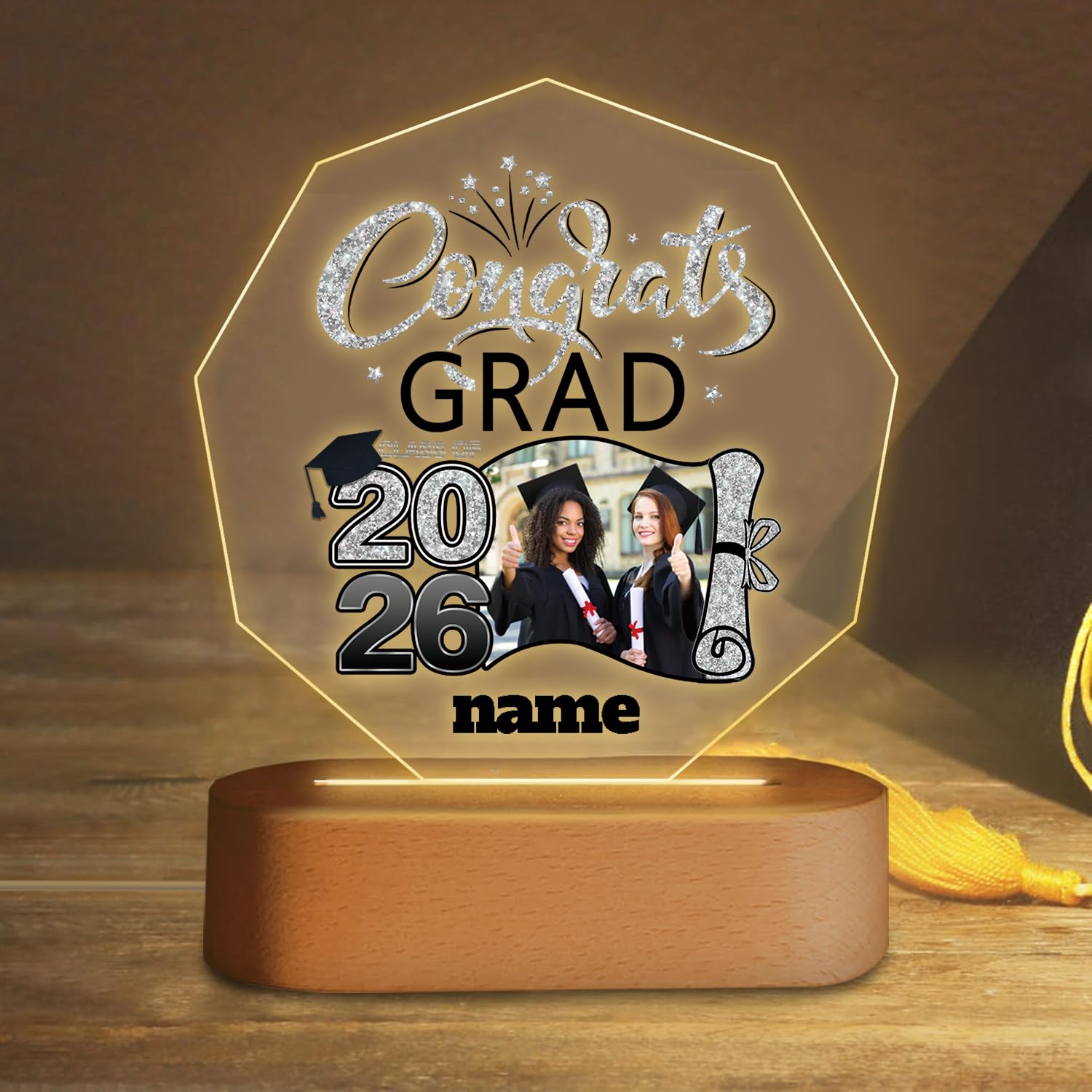 Dicodes Custom Graduation Gift Night Light with