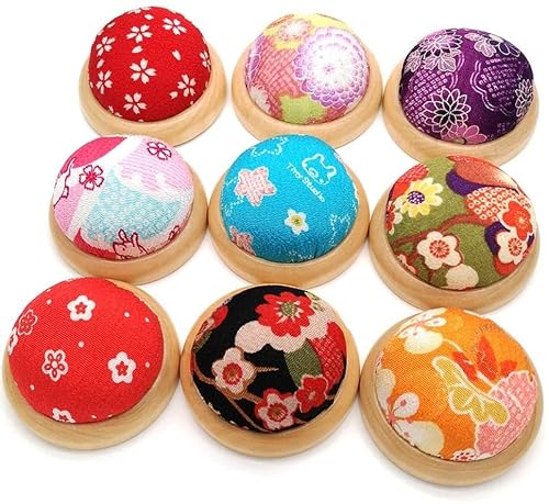1 Pc Wooden Bottom Base Needle Pin Cushion Sewing Pin Cushions Pillow Sewing Craft Stitch Holder For Handy Needlework Diy Craft Random Professional And Fashion #TOP5