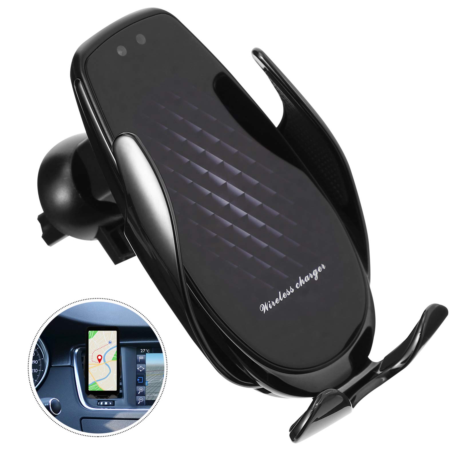 VICASKY 1 Juego Soporte para Teléfono Móvil Soporte para Teléfono De Coche Soporte para Celular para Auto Estanteria Trastero Aleación De Aluminio Bandeja De Almacenamiento Inducción