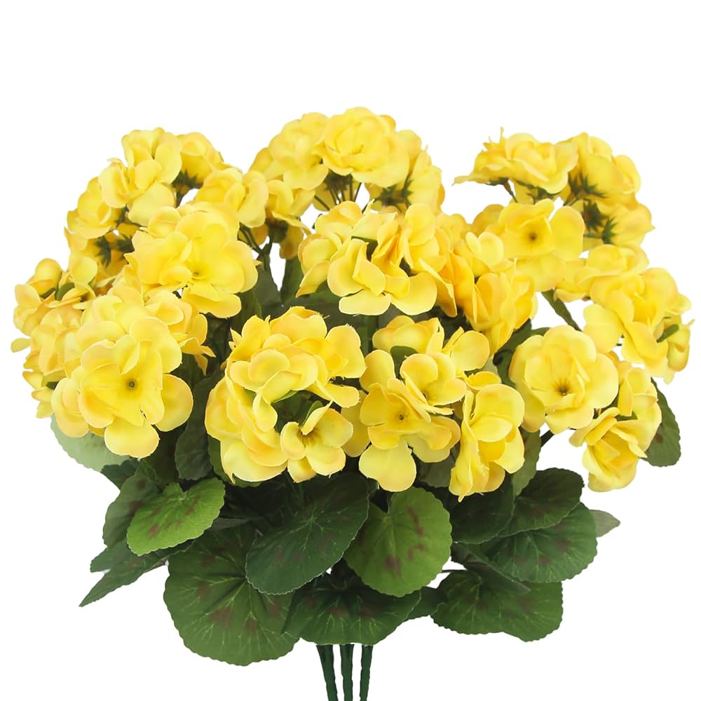 Amazon｜CITYES 人工ゼラニウム 花 シルク ゼラニウム 屋外 UV