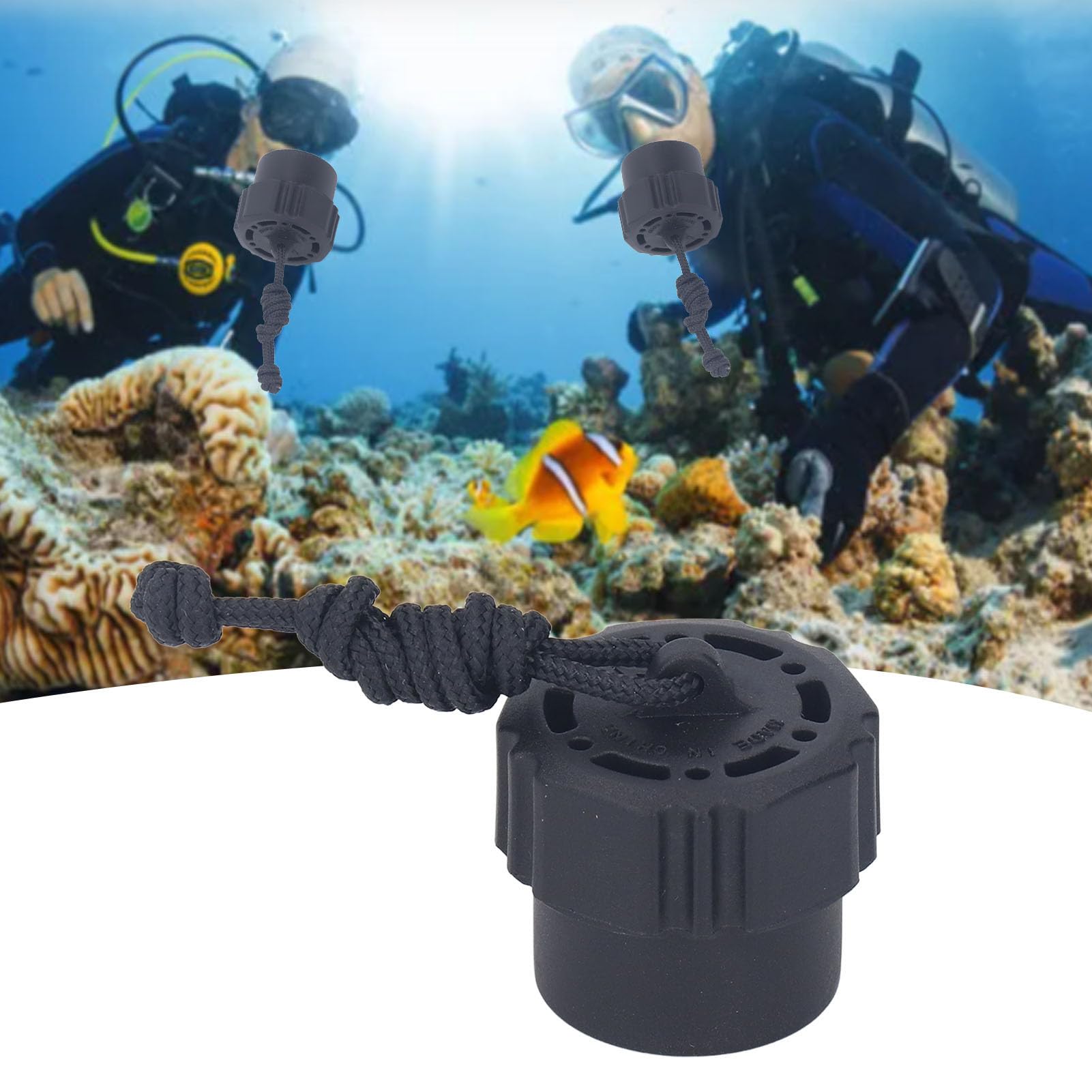 RiToEasysports Tapa Antipolvo para Buceo, Válvula de Tanque de Buceo, Tapón Antipolvo, Cubierta de Válvula de Primera Etapa para Regulador DIN de Primera Etapa