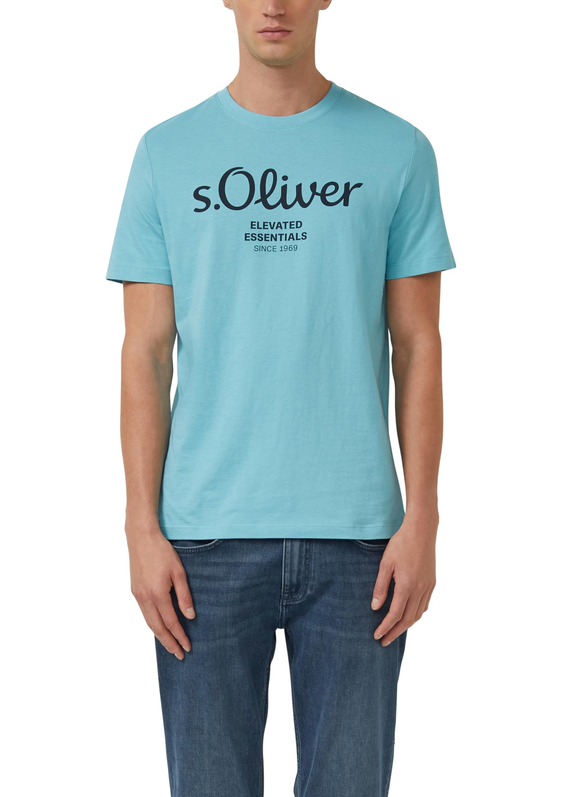 s.Oliver T-Shirt aus Baumwolle mit Label-Print