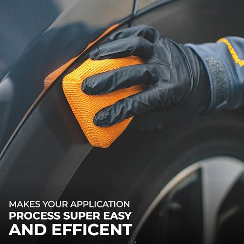 Miniatura 3 de The Rag Company - Las esponjas aplicadoras de detalles de microfibra Pearl - Herramienta de detalles versátil, extra absorbente, capaz de soportar