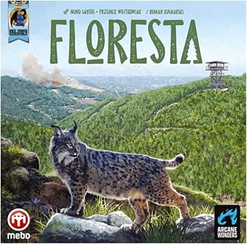 Floresta Board Game by Arcane Wonders Nature-Themed Strategy Game with Beautiful Artwork Collect Resources Family-Friendly and Strategic Gameplay