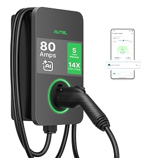 Autel MaxiCharger Level 2 Electric Vehicle (EV) Charger, up to 80 Amp Fast Charging EV Charger Level 2, Integrated Cloud with AI, Indoor/Outdoor Charging Stations J1772, Hardwired - Amazon product rated Grade A