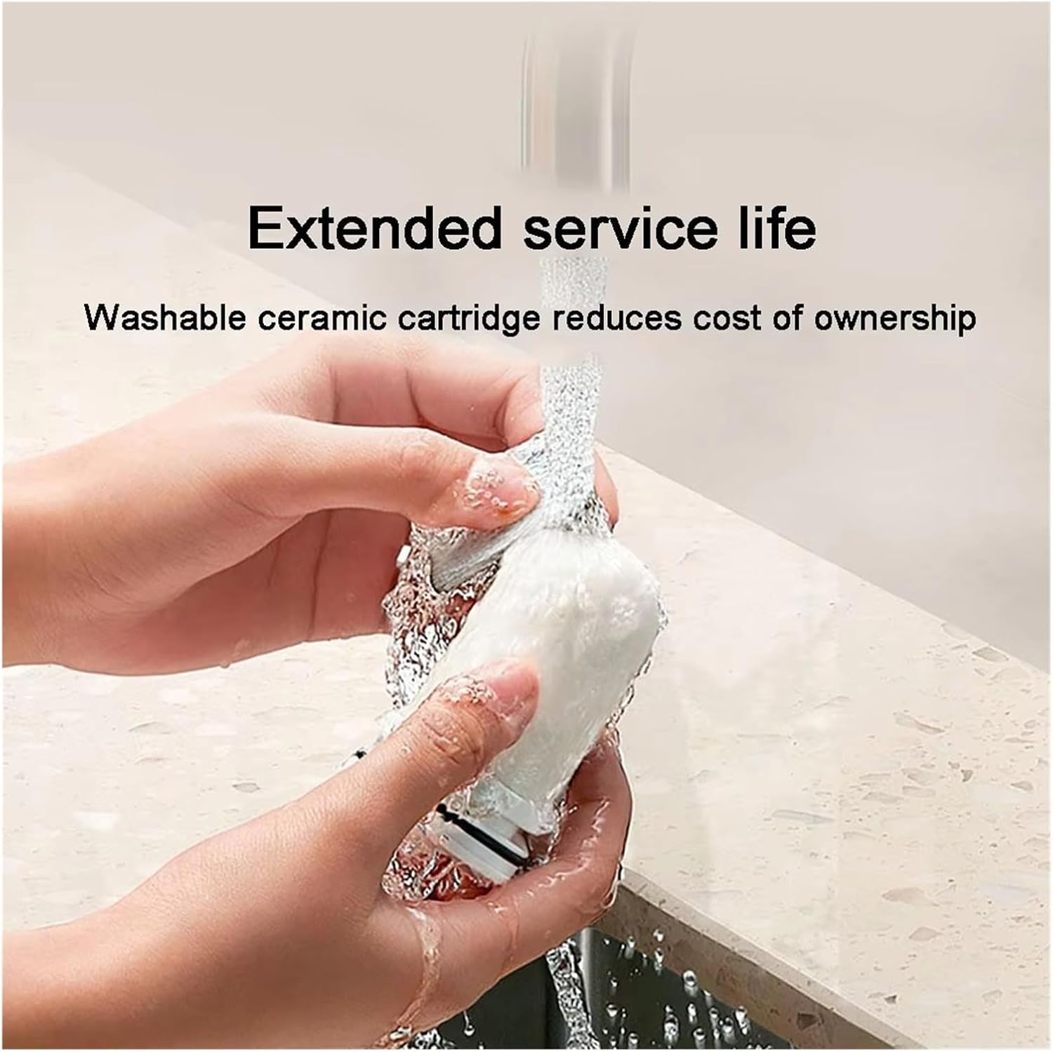 Kitchen Water Purifier, Compatible For Mijia, Faucet Water Purifier 2nd Generation, 5-Stage Filtration System