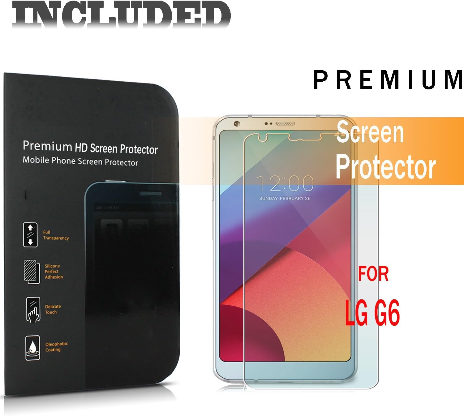 LG G6 Case, Starshop [Shock Absorption] Dual Layers Impact Advanced Protective Cover with [Premium HD Screen Protector Included] [Blue]
