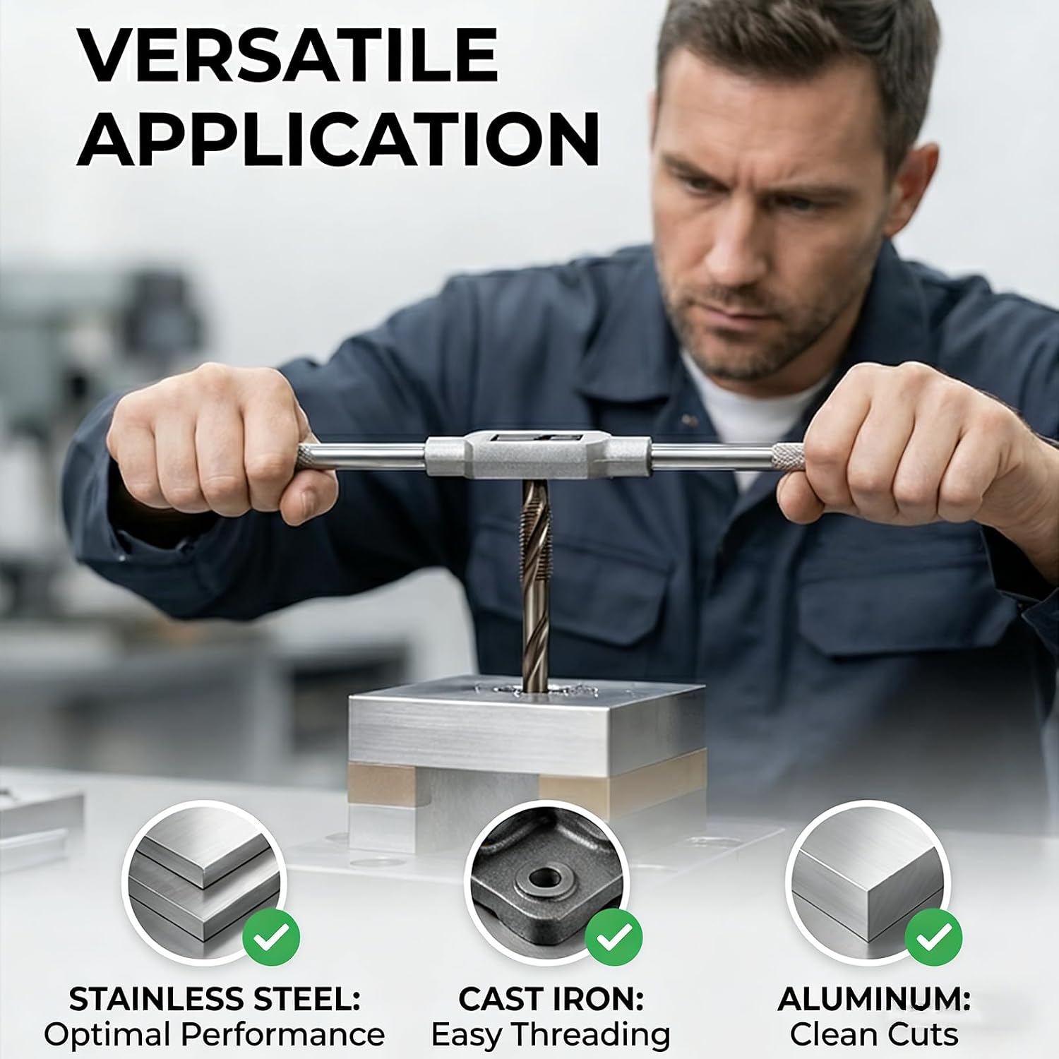 SAE tap and die set thread repair kit tap & die sets rethreading tool kit screw tap set machuelos para hacer roscas a metal Includes storage box