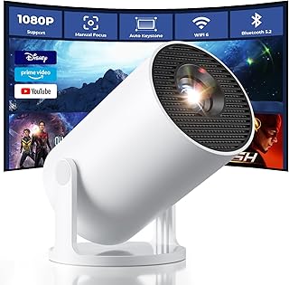CLOKOWE Mini Projector with WiFi and Bluetooth, Built-in ...