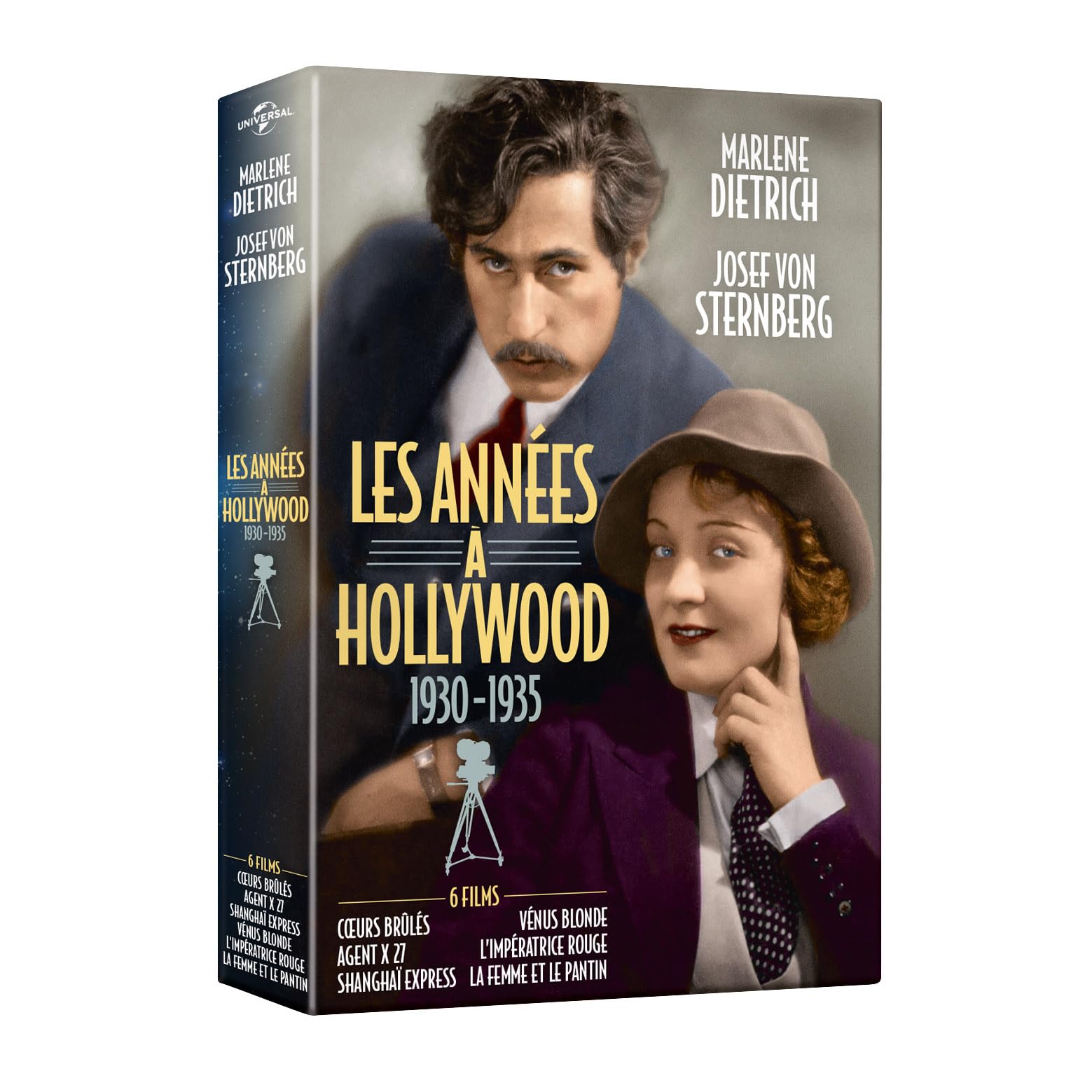 Marlene Dietrich - Josef von Sternberg - Les années à Hollywood 1930 à 1935 - Coffret 6 films