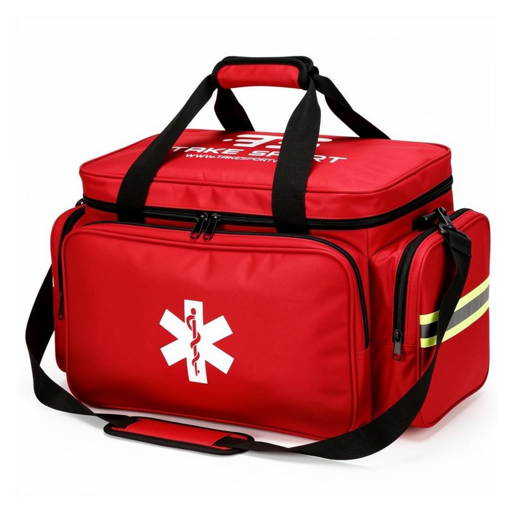 TS TAKE SPORT - Grand sac médical de sport vide) – Sac de premiers soins professionnel 53 cm avec compartiments modulables – Kit d'urgence sanitaire (bleu)
