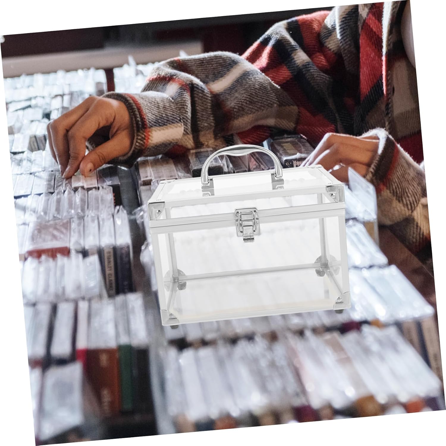 jojofuny Stylish Cd Storage Box Organizers for Cd DVD Portable Disc Holder Case Home Office Organizer