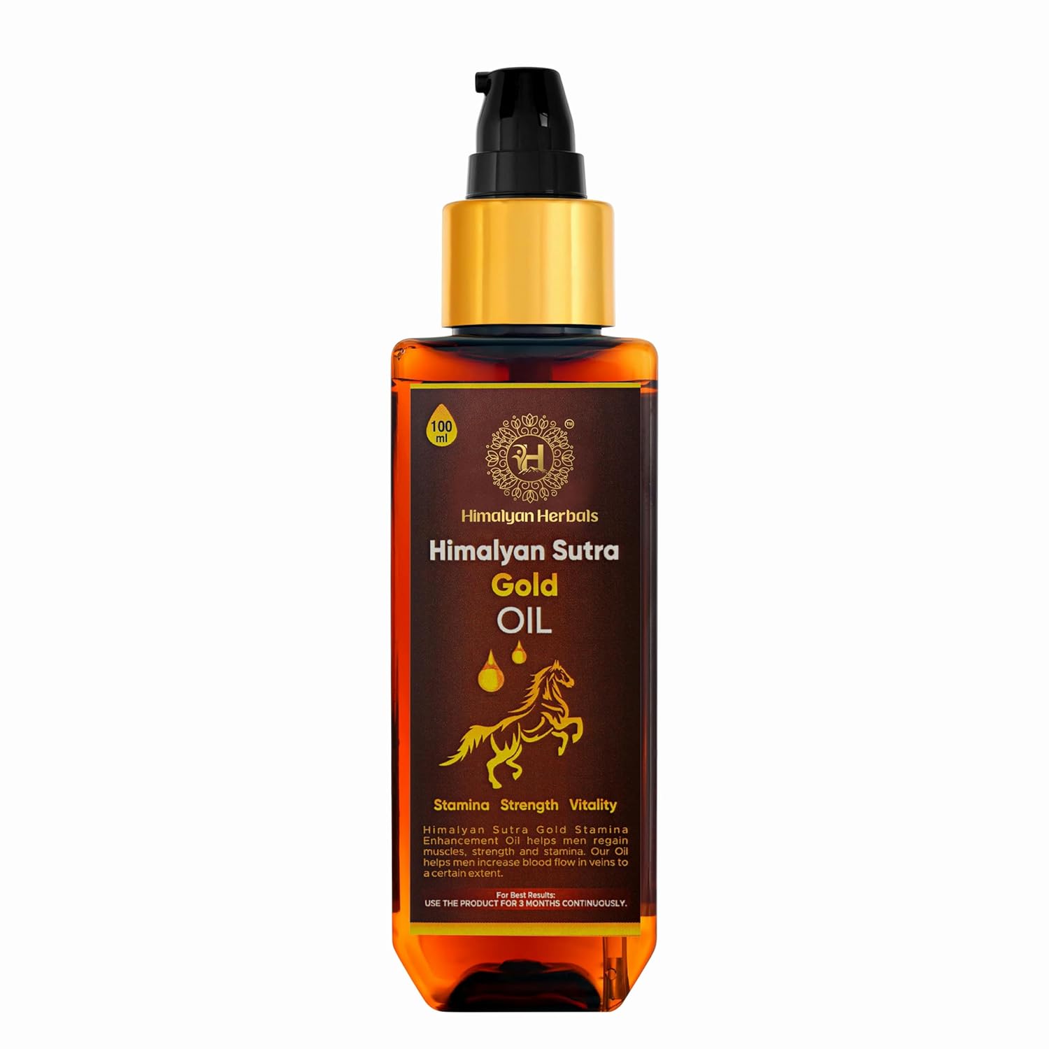 Himalyan Herbals Sutra Gold Premium Massage Oil For Men (Pack Of 1 Bottle, 100Ml) Himalyan Herbals Sutra Gold Premium Massage Oil For Men (Pack Of 1 Bottle, 100Ml)