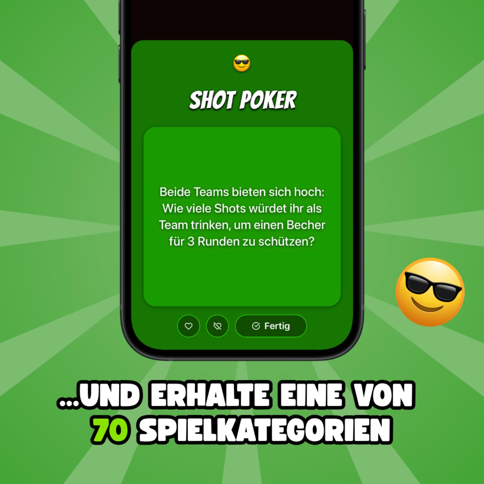 Beer Pong con app e 3.000 compiti divertenti, 22 bicchieri riutilizzabili in plastica dura, made in Germany, il regalo di compleanno più cool, gioco per bere [nero/rosa] (set da 10 palline)
