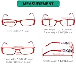 Eyekepper 5-Pack Stylish LookCrystal Aeropittura Arms Spring Hinges Womens Reading Glasses +1.75