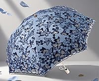 Vista 117 de Honeystore Sombrilla bordada con flor 3D plegable UV con encaje clásico