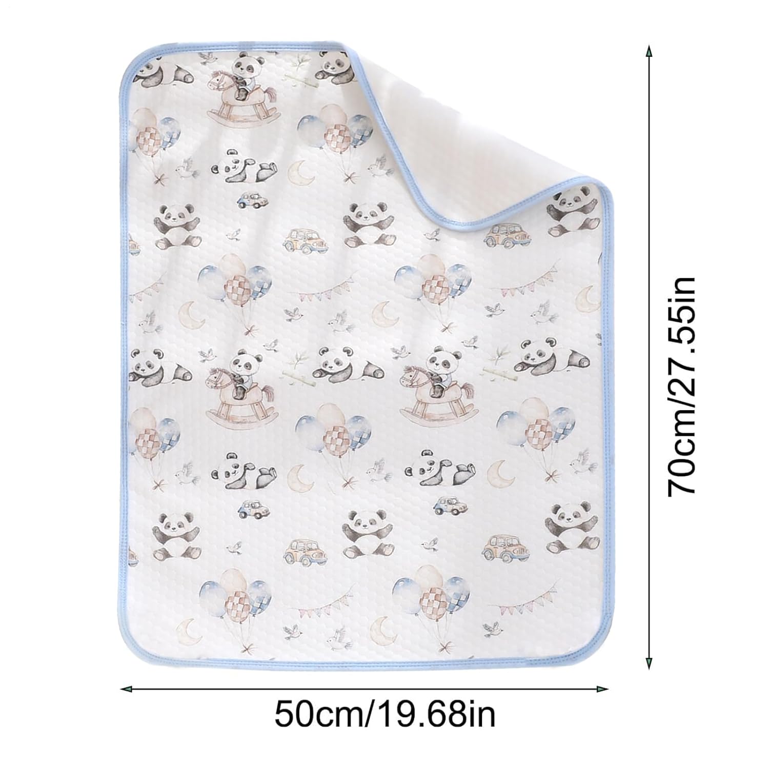 Changing Pad Liner - Soft Washable Large Waterproof Breathable Liners - Changing Pad Cover - for Kids Girl Boys Home Night Feeding Nursery Pee Wet Cloths