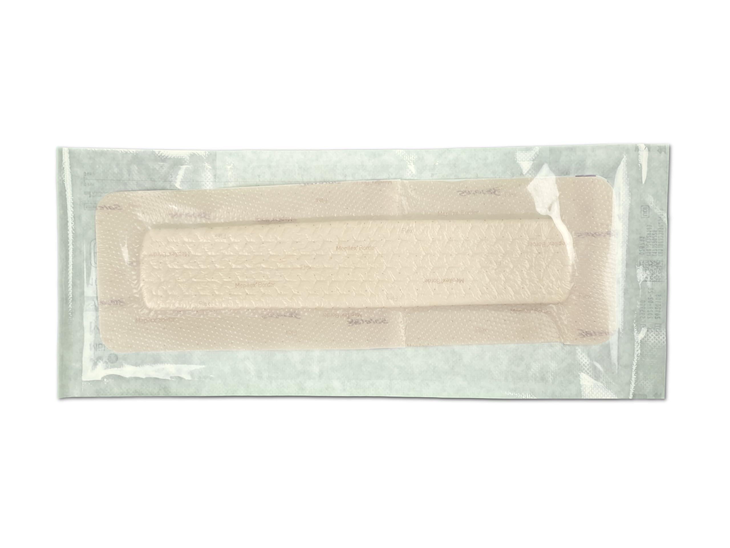 Mölnlycke Mepilex Border Flex 10x30 cm | Medicazione Flessibile in Schiuma di Silicone | Per Incisioni Molto Lunghe | 5 Pezzi