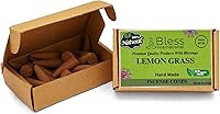 Vista 128 de Bless International Cedro 100% natural - Conos de incienso hechos a mano, sumergidos a mano, orgánicos, sin productos químicos para purificación