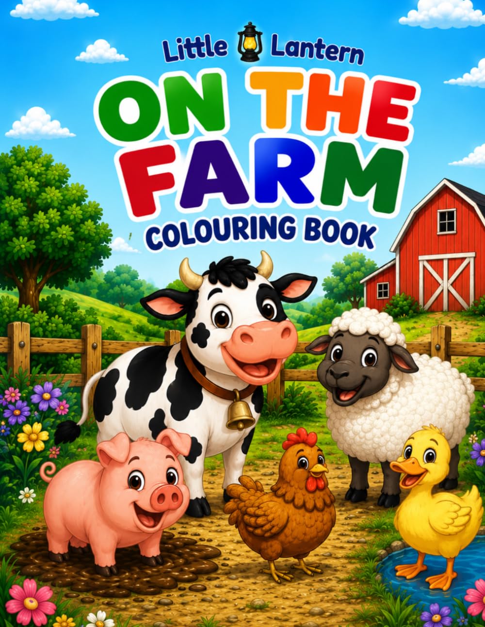 Little Lantern: On the Farm Colouring Book: Fun and Simple Pages for Ages 4-8