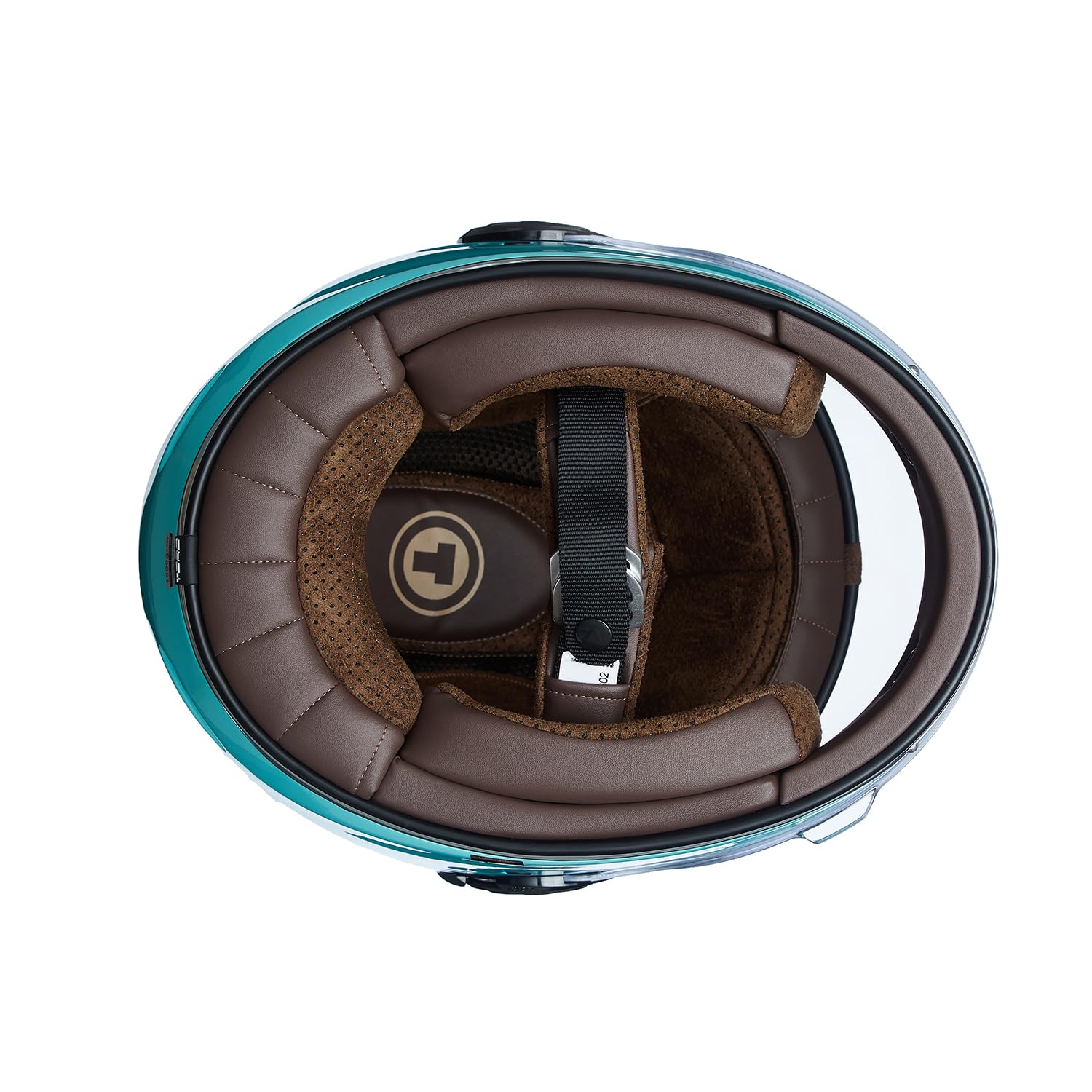TORC Casco Moto Integral Vintage Cáscara de Fibra de Vidrio con Visera Homologado ECE 22-06