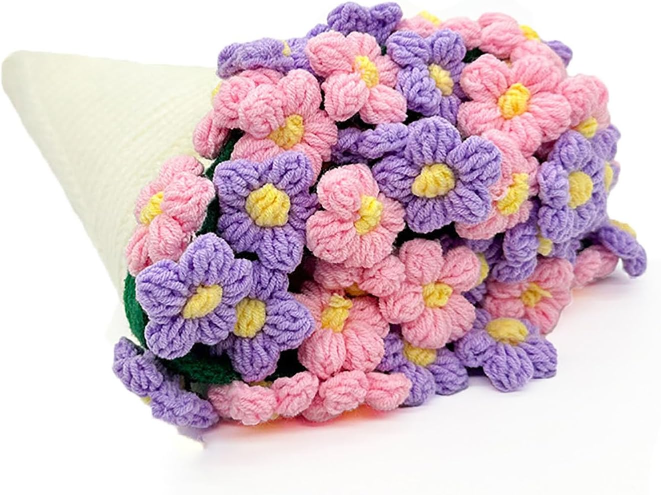 Rose Blanket, Flowers Rose Bouquet Blankets,Flower Throw Blanket, Flower Bouquets Crocheat, Knitted Red Roses(F,110cm)