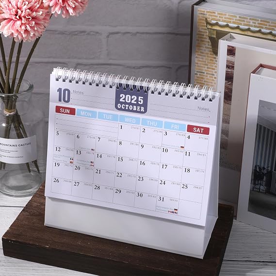 Desk Calendar 2025-2026 UK,Calendar 2026,Calendar 2026 UK, from August 2025 until December 2026, Vertical Desk Calendar with Double Binding, Suitable for Advertising Gifts, Promotional Gifts(Type B)
