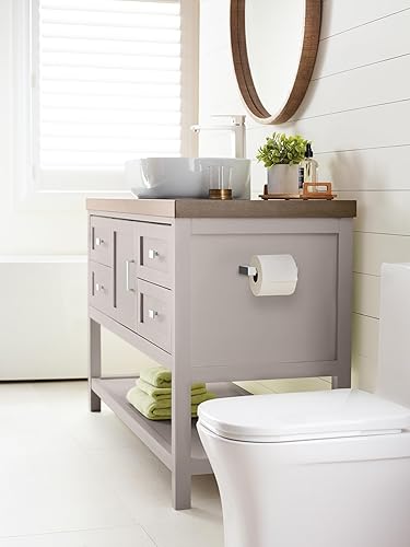 Vista 74 de Amerock BH3608226 Toallero cromado Toallero de 6-1/2 pulgadas (6.496 in) de longitud Monumento Toallero de mano para pared de baño Soporte