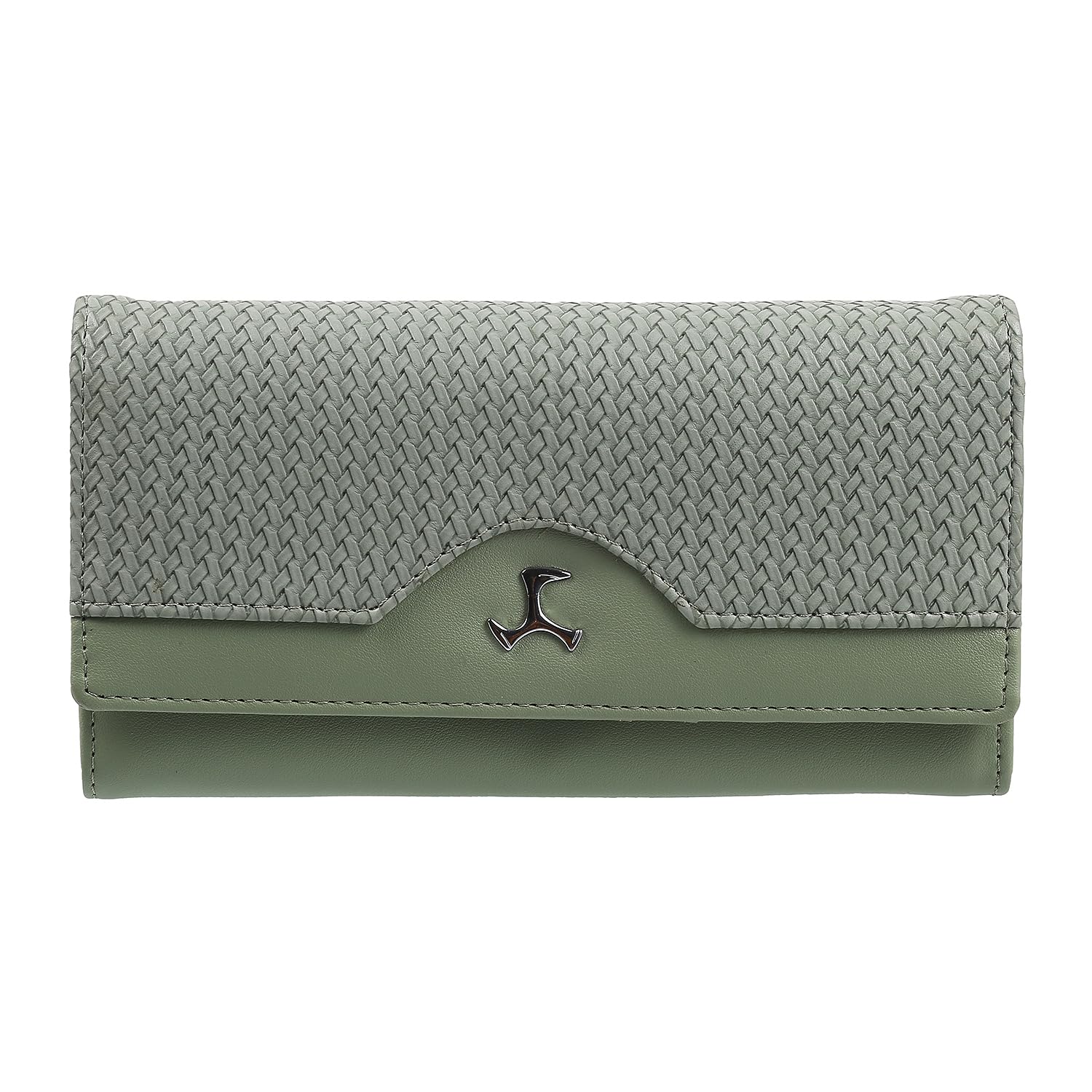 Mochi Womens Synthetic Green Bifold Clutch (One Size) (B0B34531HG) Amazon Price History, Amazon Price Tracker