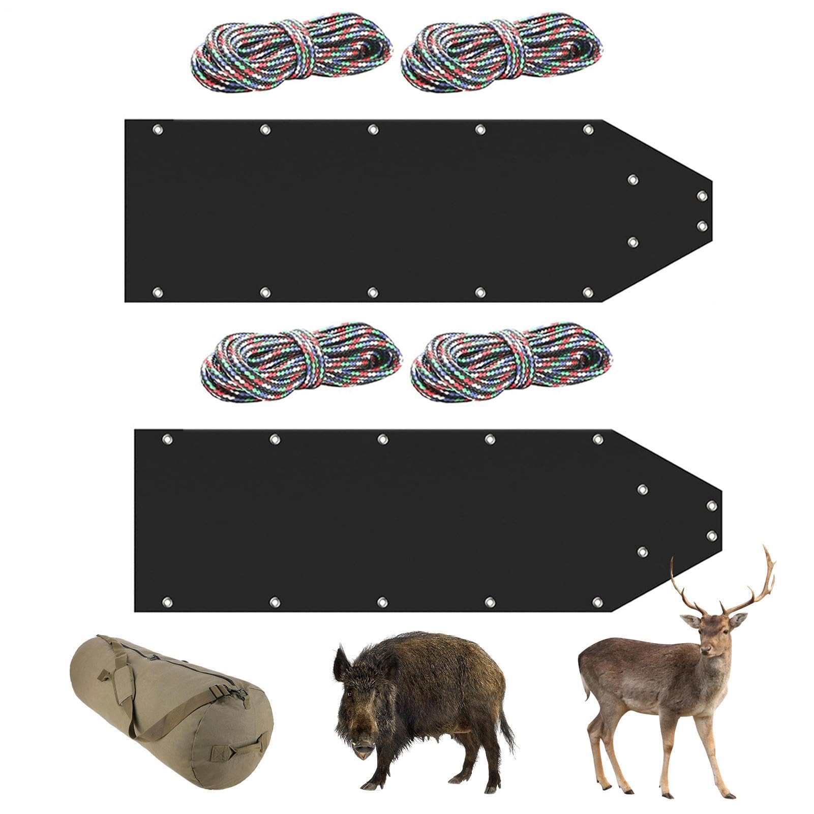 Deer Drag Sled, Deer Cart Game Hauler | Heavy Duty Dead Utility Slitta per | il trasporto di forniture di pesca, legna da ardere, caccia all' , attrezzatura da pesca e