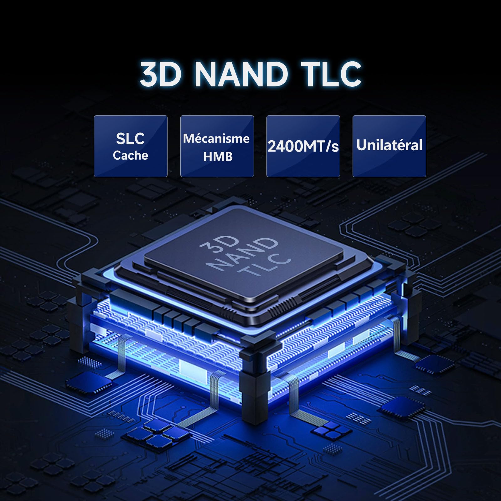 fanxiang S880 SSD 2To NVMe SSD M.2 2280 PCIe 4.0 Gen4x4 Disque SSD Interne 2 to TLC - Jusqu'à 7300 Mo/s en Lecture, Compatible avec PS5 PC Gaming Ordinateurs de Bureau et Portables
