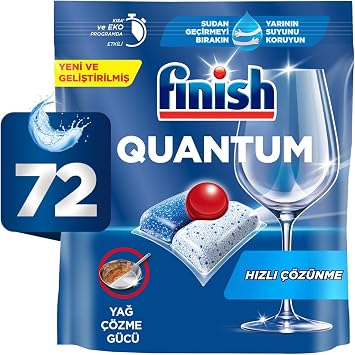 Finish Quantum 72 Capsule Dishwasher Detergent Tablet