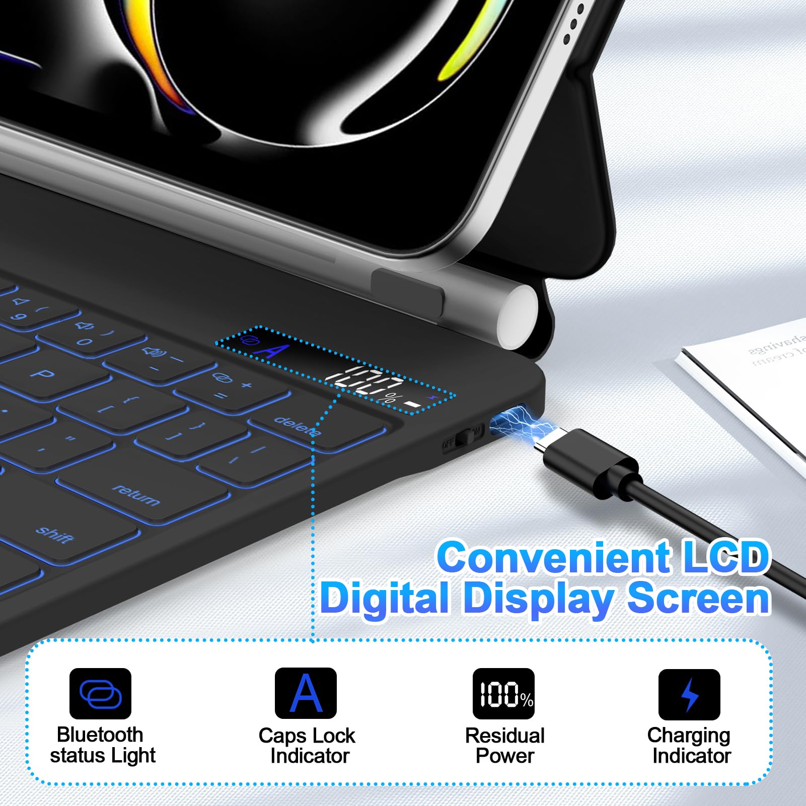 GOOJODOQ Magnetic Keyboard Case for iPad Pro 11-inch(M4,2024