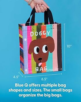 Amazon.com: Blue Q Handy Tote ~ Doggy Bag. Reusable lunch