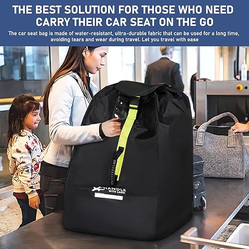 Miniatura 4 de Bolsa de viaje para asiento de automóvil para avión, se adapta a asientos de automóvil infantiles, asientos convertibles, asientos elevadores, bases