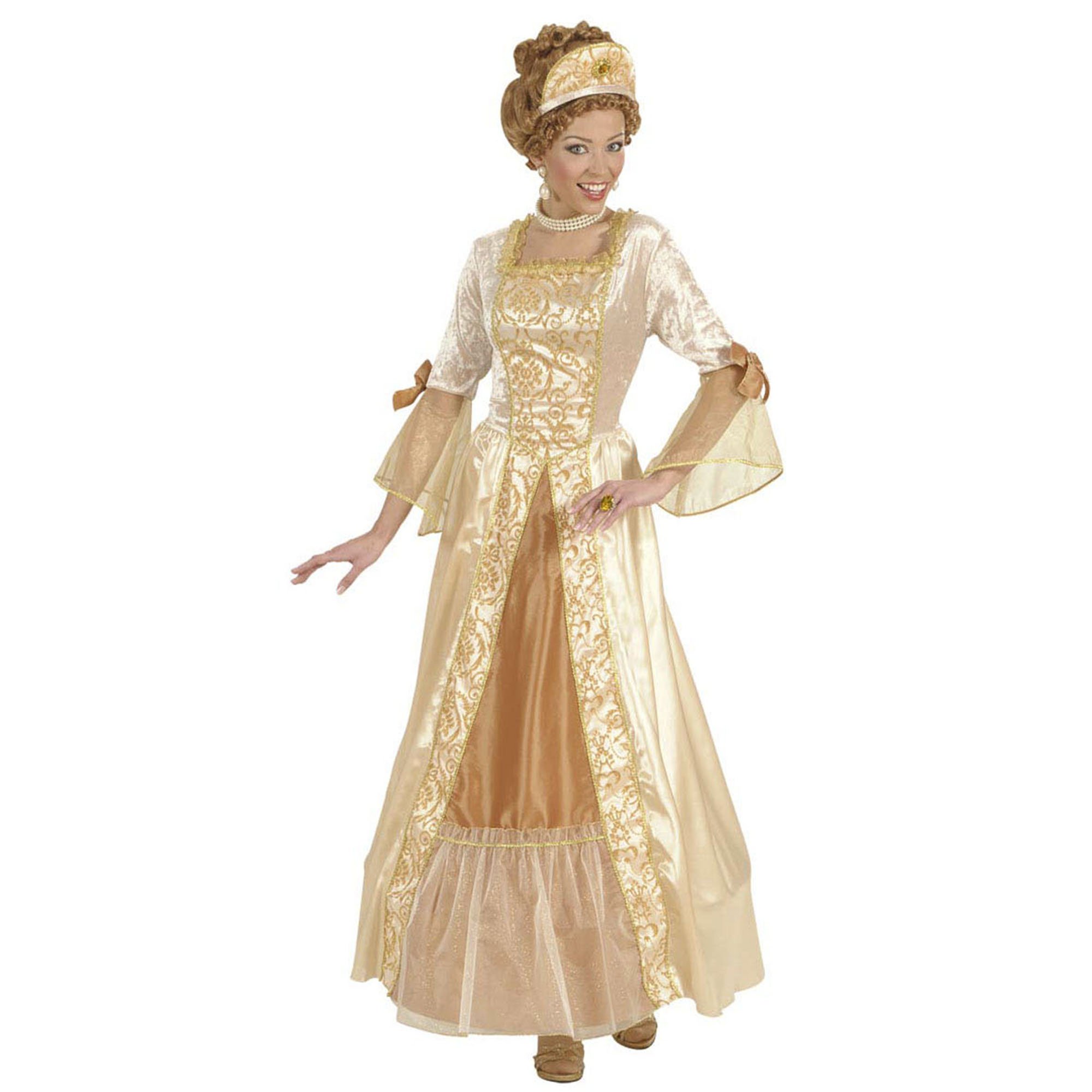 Principessa Dorata Costume Principessa Epoca Barocca Donna