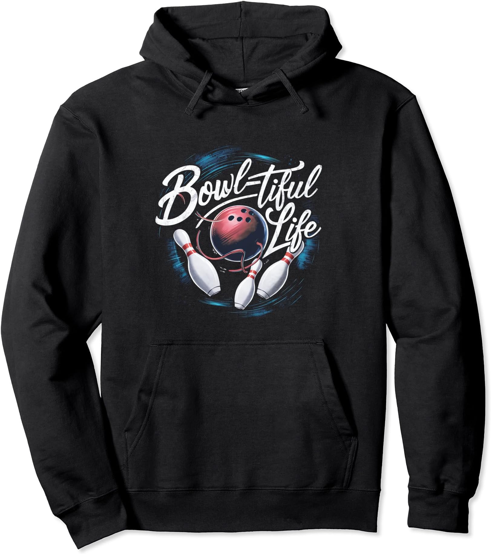 Bowler Spare Bowl Lane Bowltiful Life Strike Bowling Pullover Hoodie