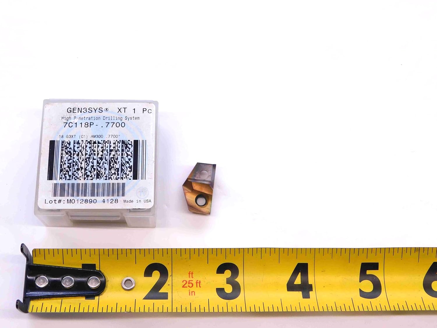 1pc AMEC 7C118P -.7700 AM300 Carbide Replaceable Drill TIP Insert .770 Cut Dia. - NS0347BL5