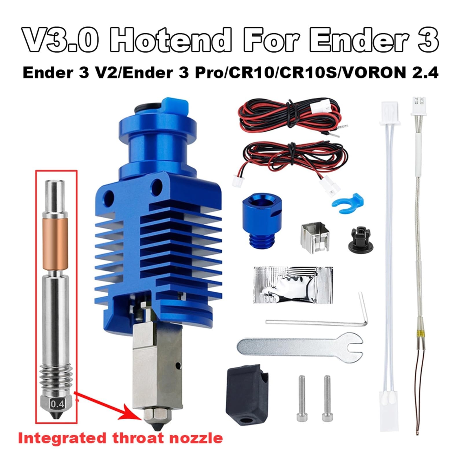 Compatibile con Creality, kit hotend V3.0 for CR-10/Ender-3