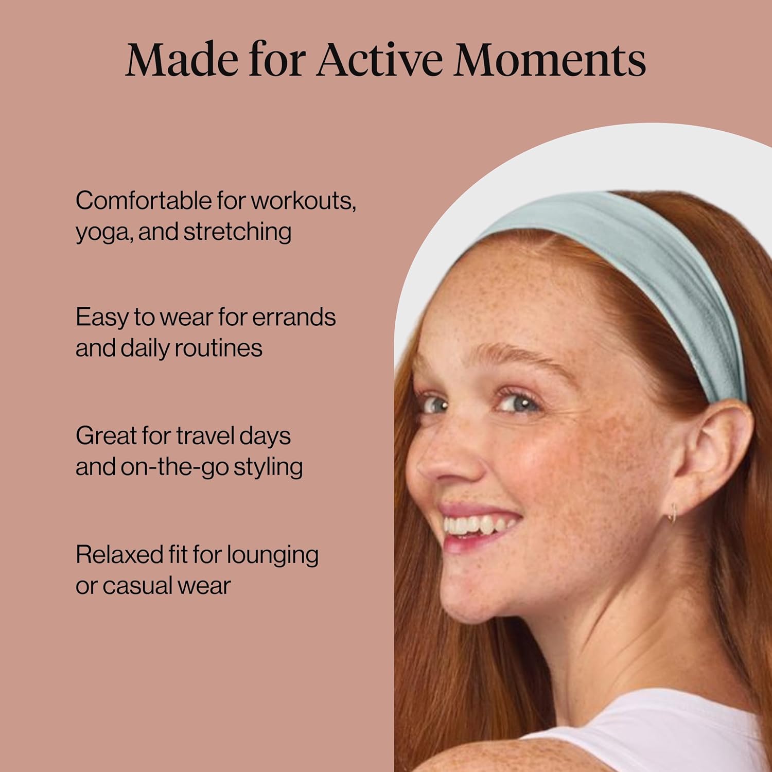 Kitsch Headbands for Women Non Slip - Running Headbands for Girls, Ideal for Working Out, Yoga, Gym, or Lounging