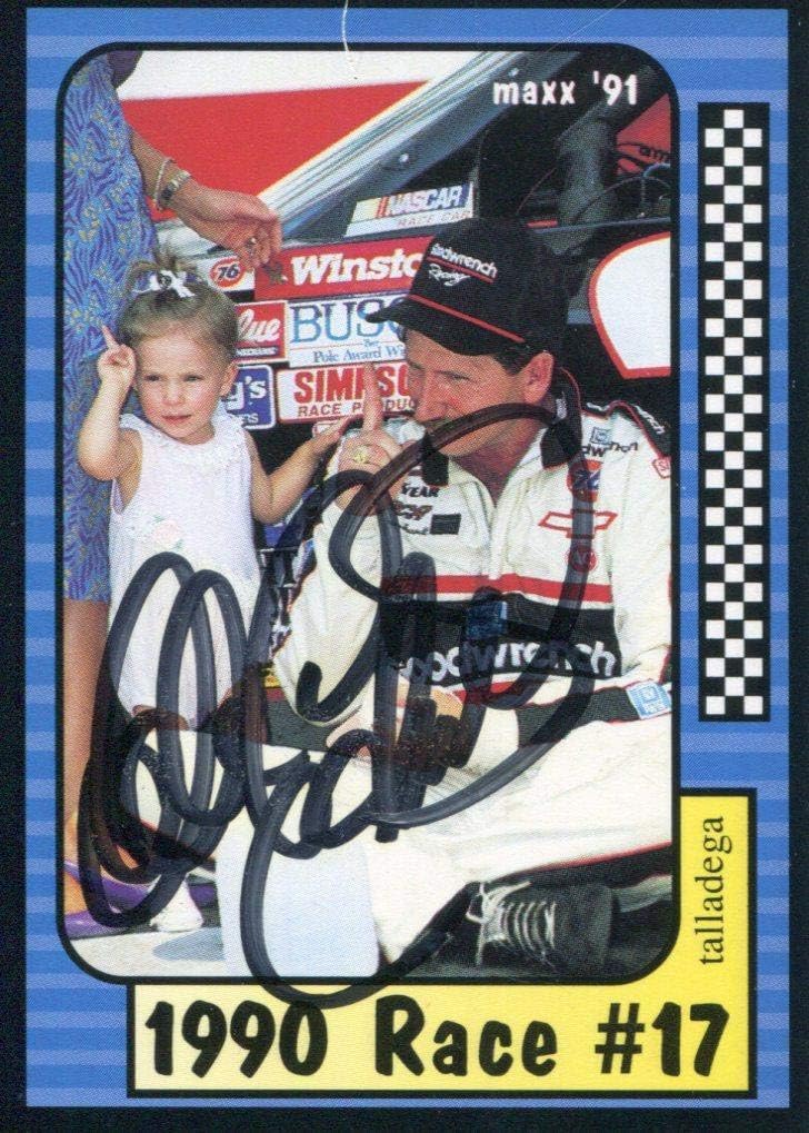 Dale Earnhardt Autographed/Signed 1991 Maxx No.187 of 240 Racing Card