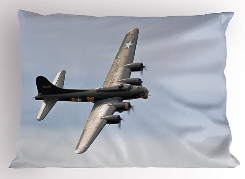 Miniatura 7 de Ambesonne Funda de almohada marina, patrón de peces en color suave, diferentes diseños de cuerpo, estilo acuarela, arte náutico, funda de almohada